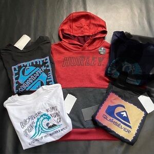 NWT Hurley Hoodie & Tees Bundle Boys Size 5